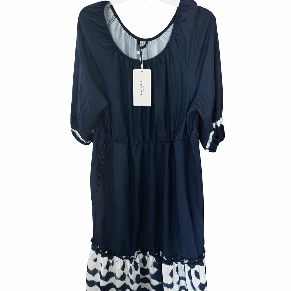 Navy and White Dress